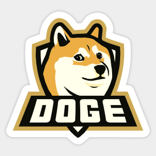 Team Doge Sports Sticker